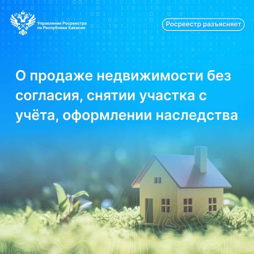 О продаже участка без согласия, снятии участка с учета и оформлении наследства